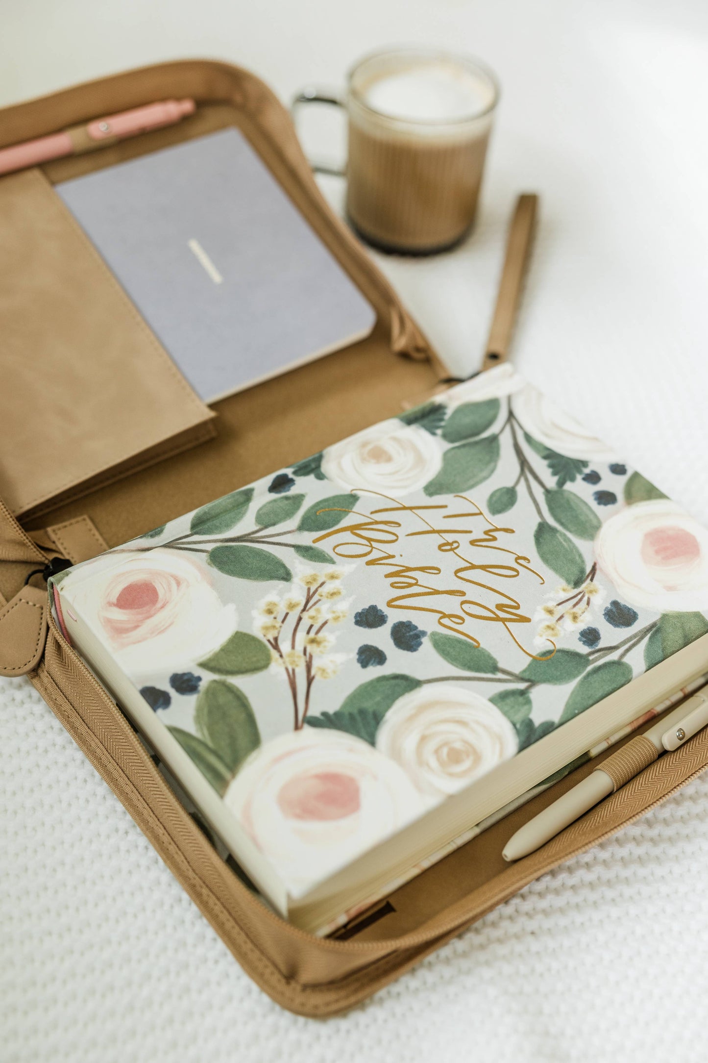 Debossed Floral Bible Cover