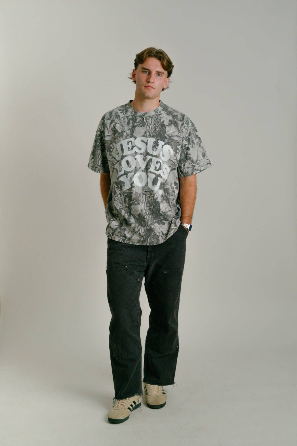 LMTD || Heavyweight "Midnight Oak" Camo Tee || Oversized