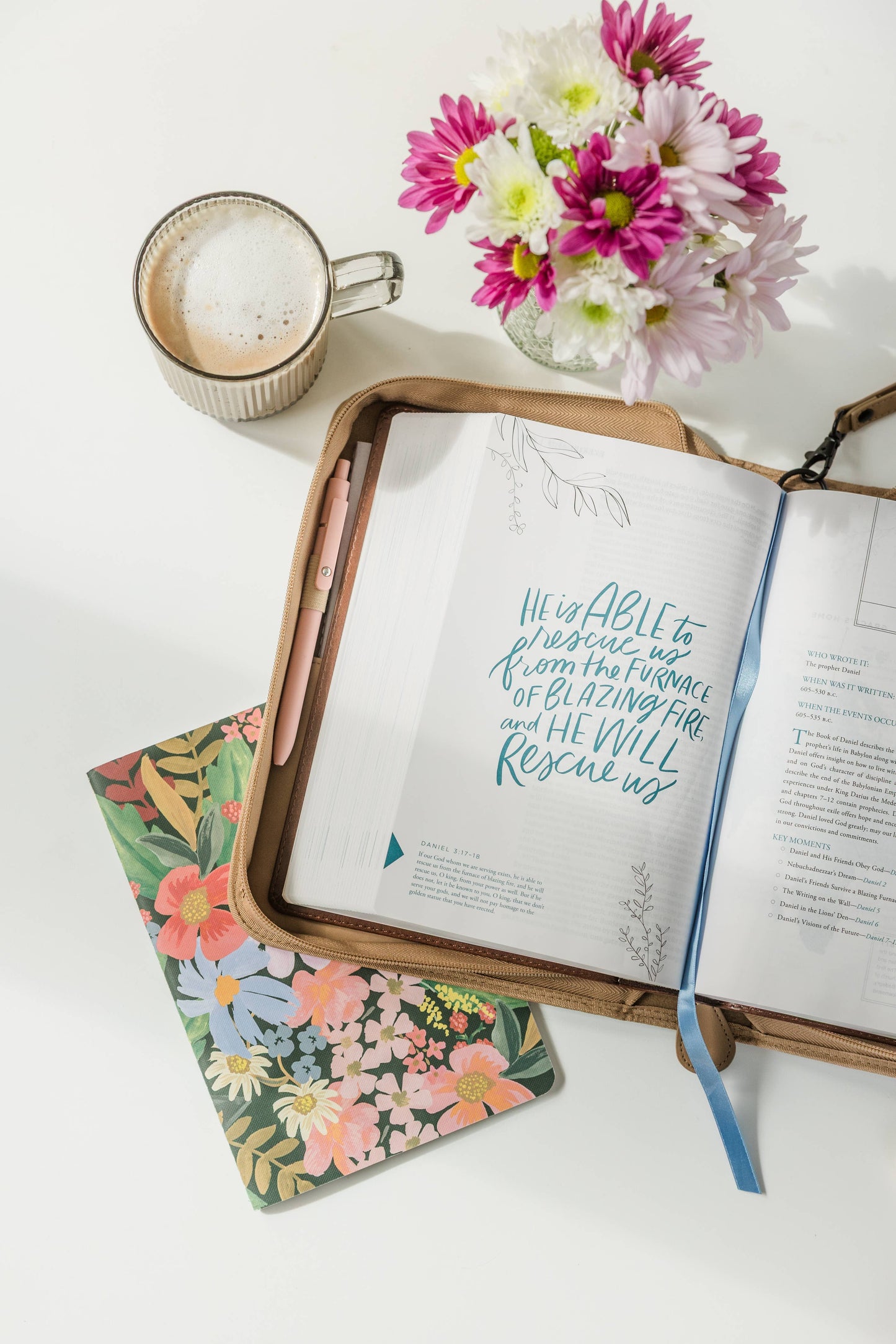 Debossed Floral Bible Cover