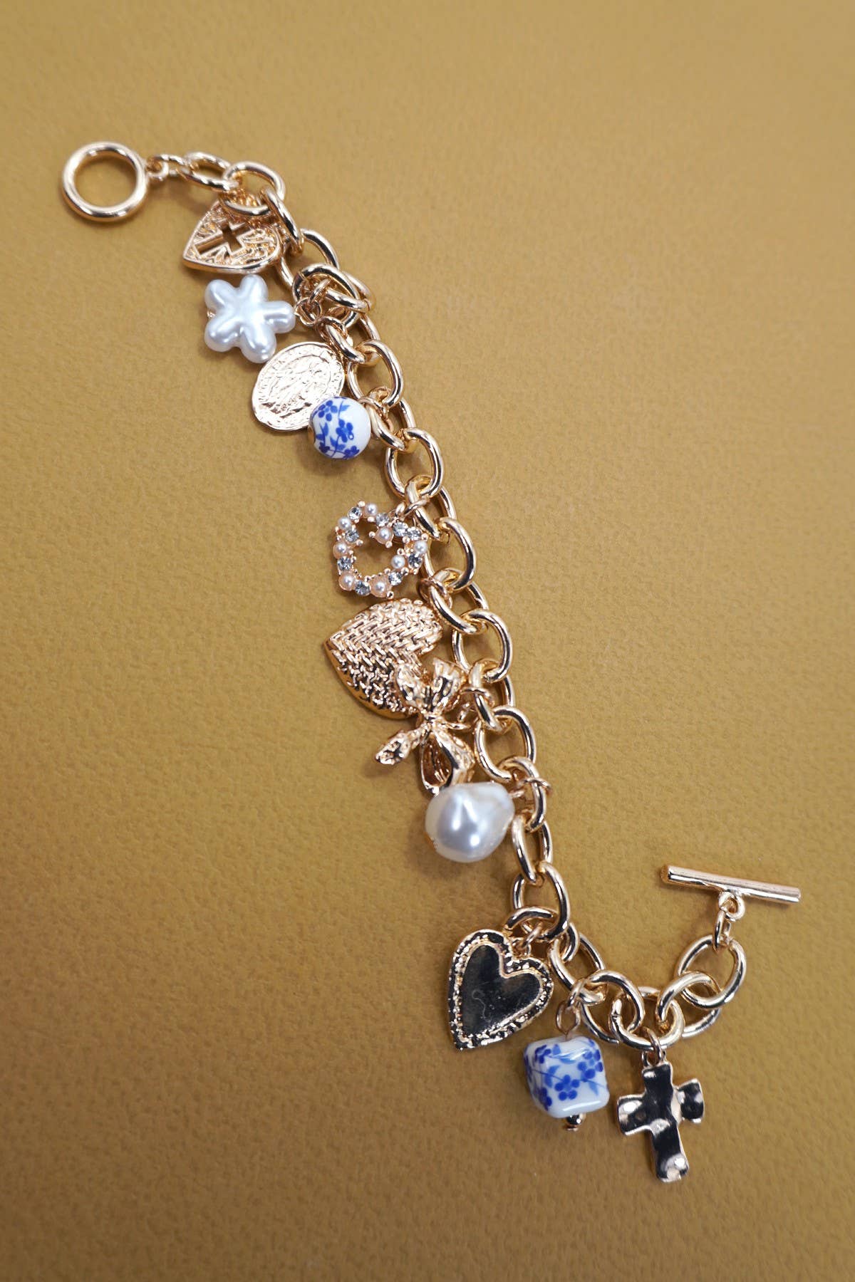 CERAMIC PORCELAIN CHARM BRACELET