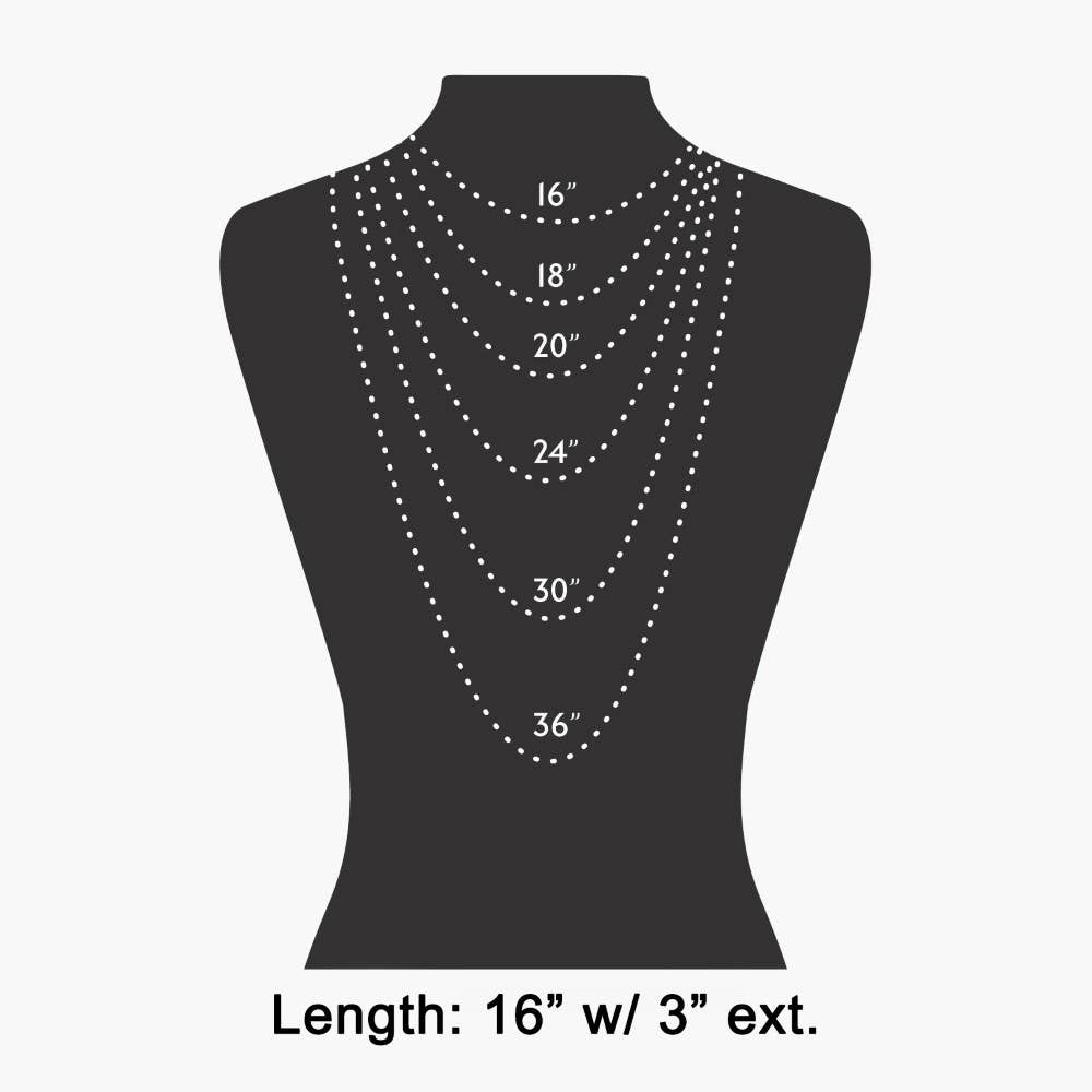 Ceramic Floral Cross And Bead Charms Chain Necklace