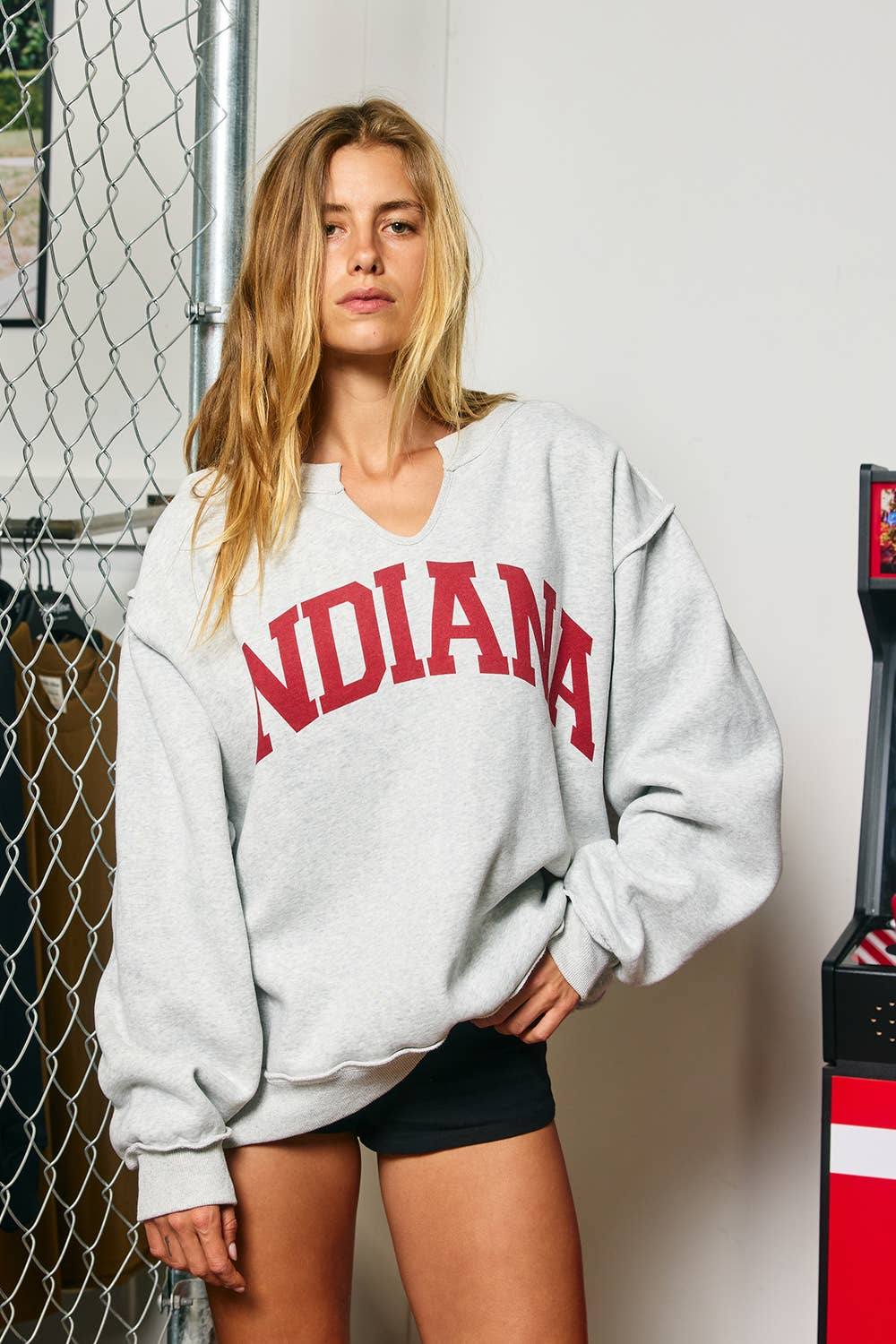INDIANA/IN Reversible Varsity Sweatshirt