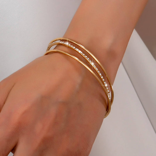 Gold & Silver Bangles Bracelet Set