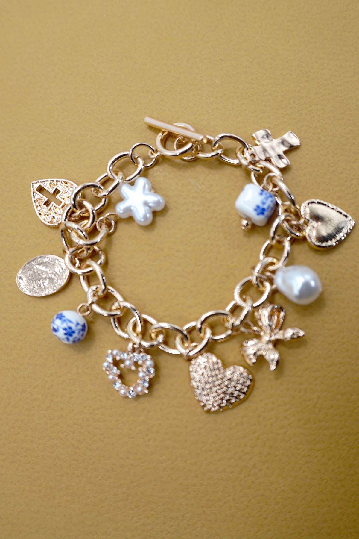 CERAMIC PORCELAIN CHARM BRACELET