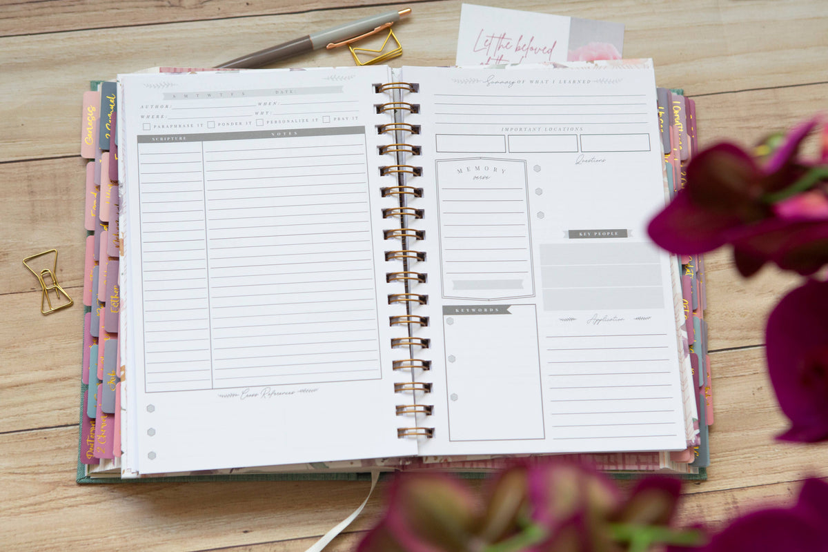 Bible Study Journal for Women | Verse Mapping Journal 