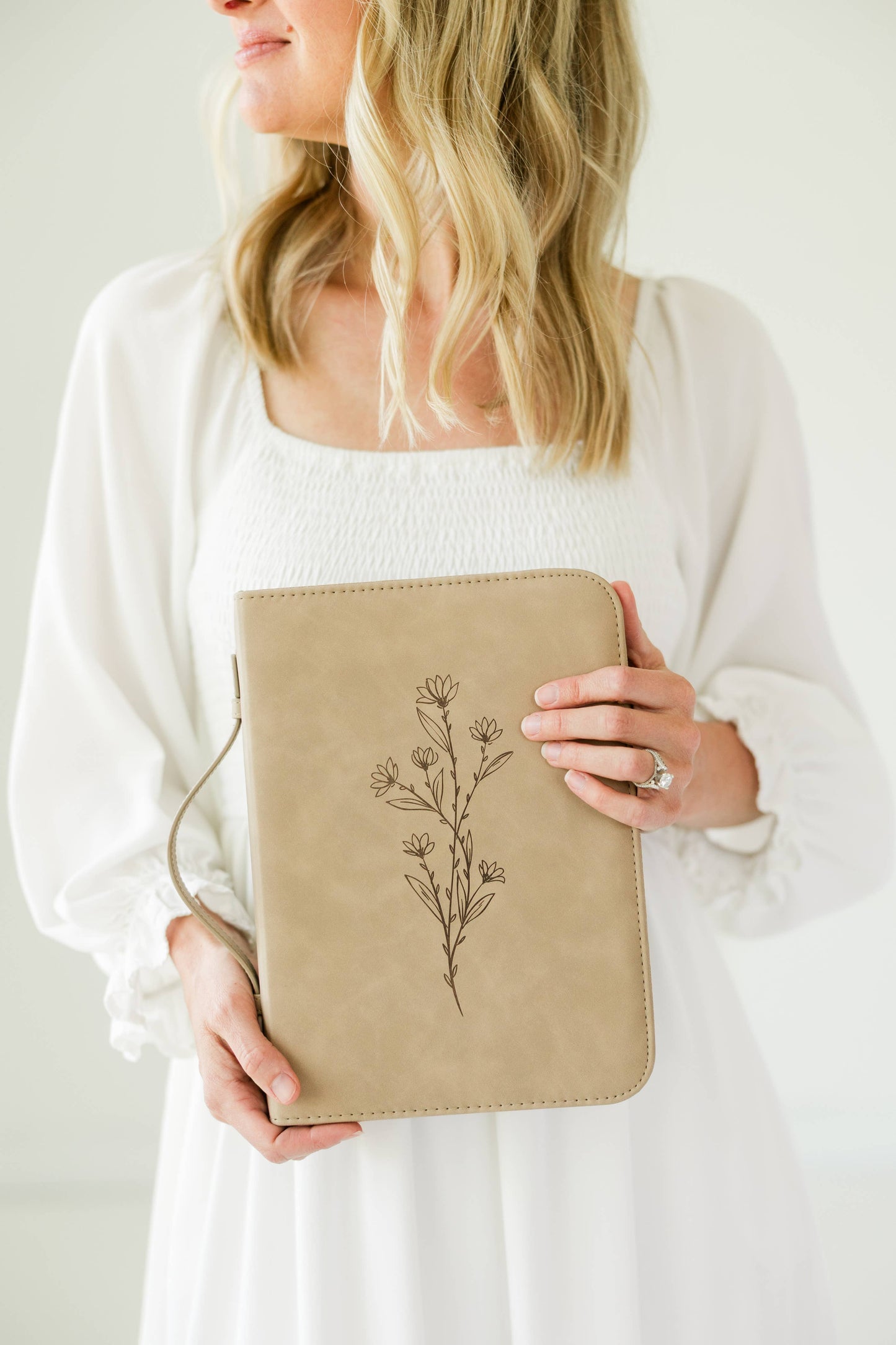 Debossed Floral Bible Cover