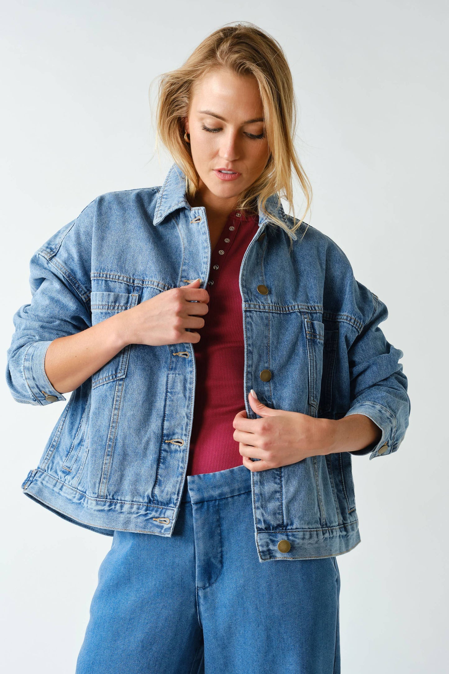 Boxy Denim Trucker Jacket
