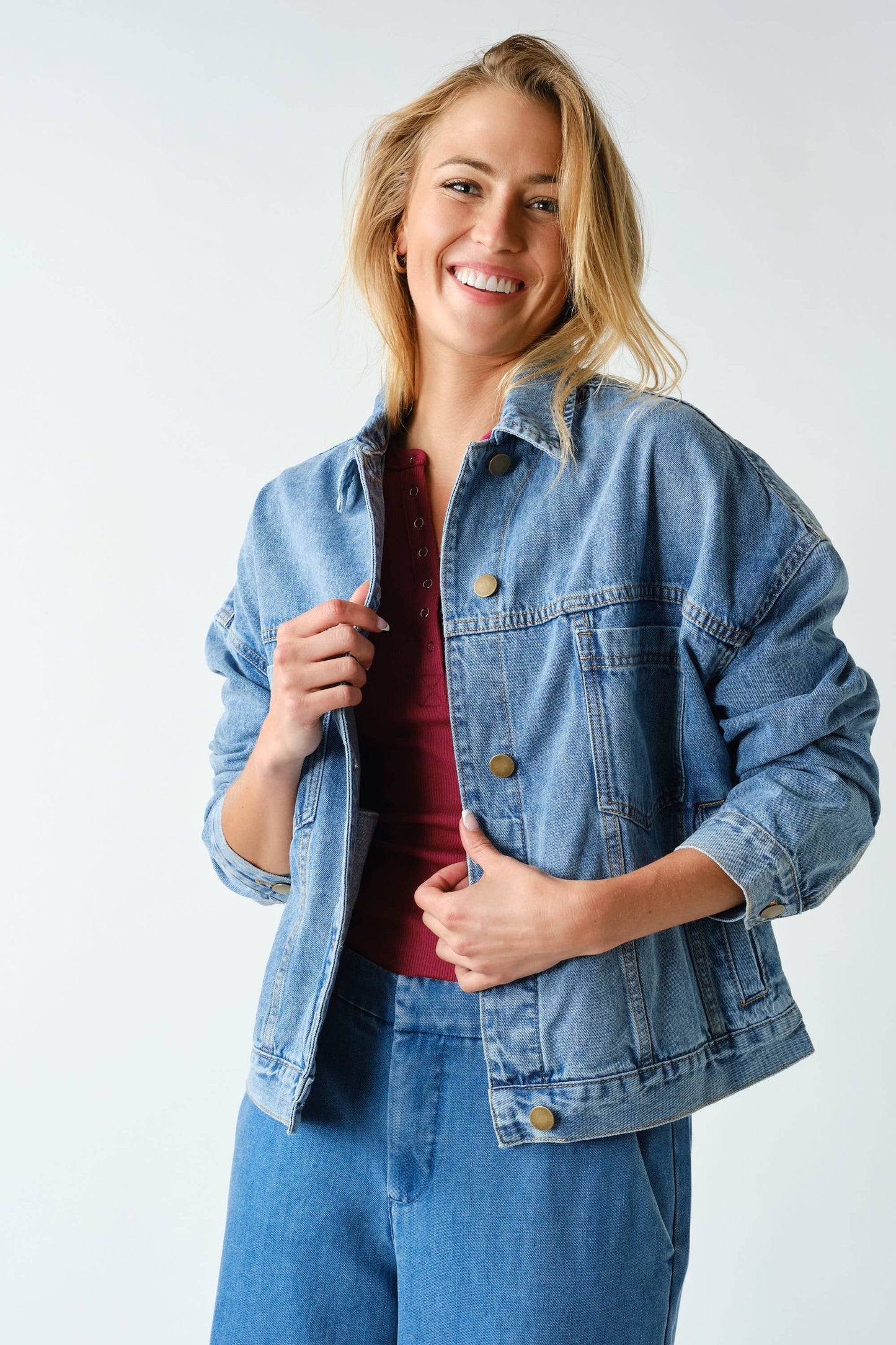 Boxy Denim Trucker Jacket