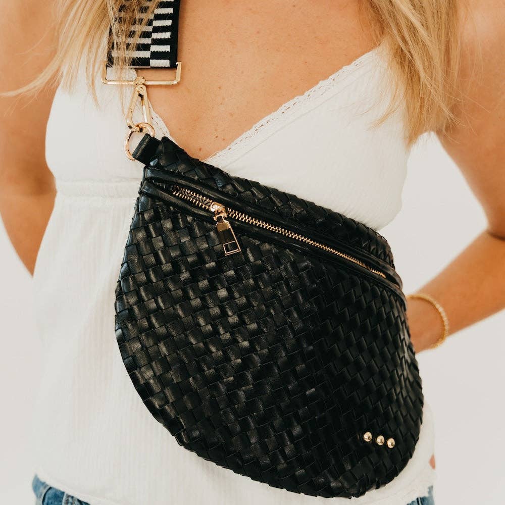 Westlyn Woven Bum Bag Black