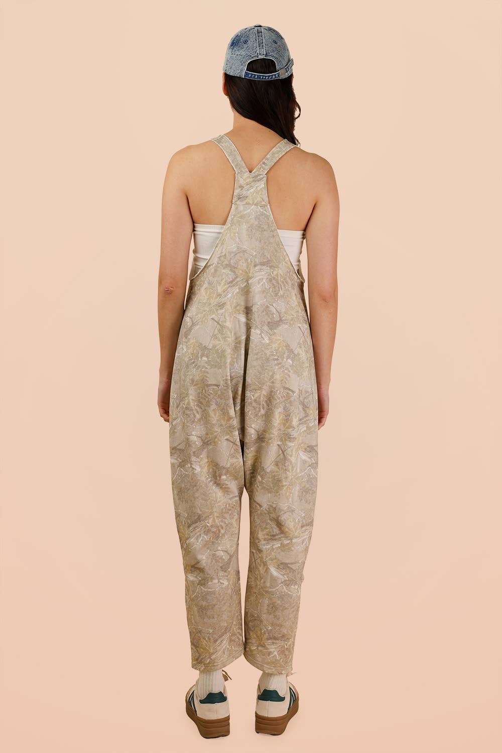 Casual Loose Fit Camo Knit Baggy Jumpsuit