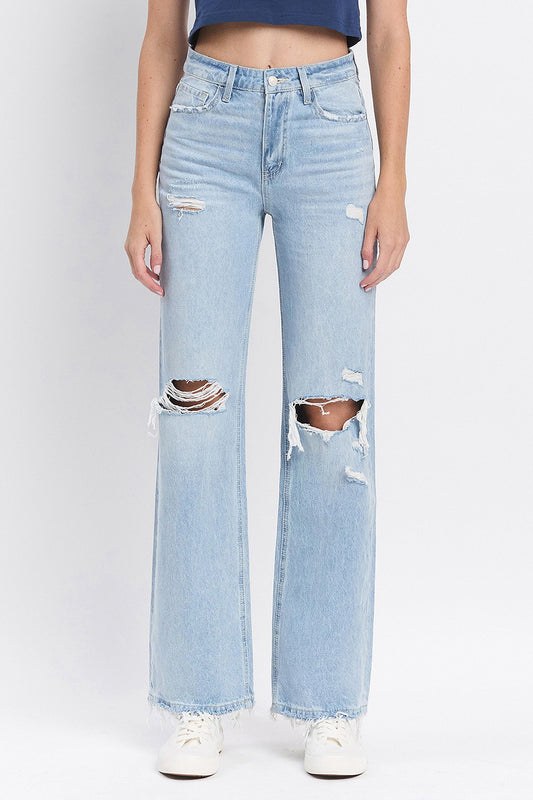 Light Wash 90's Flare Jeans