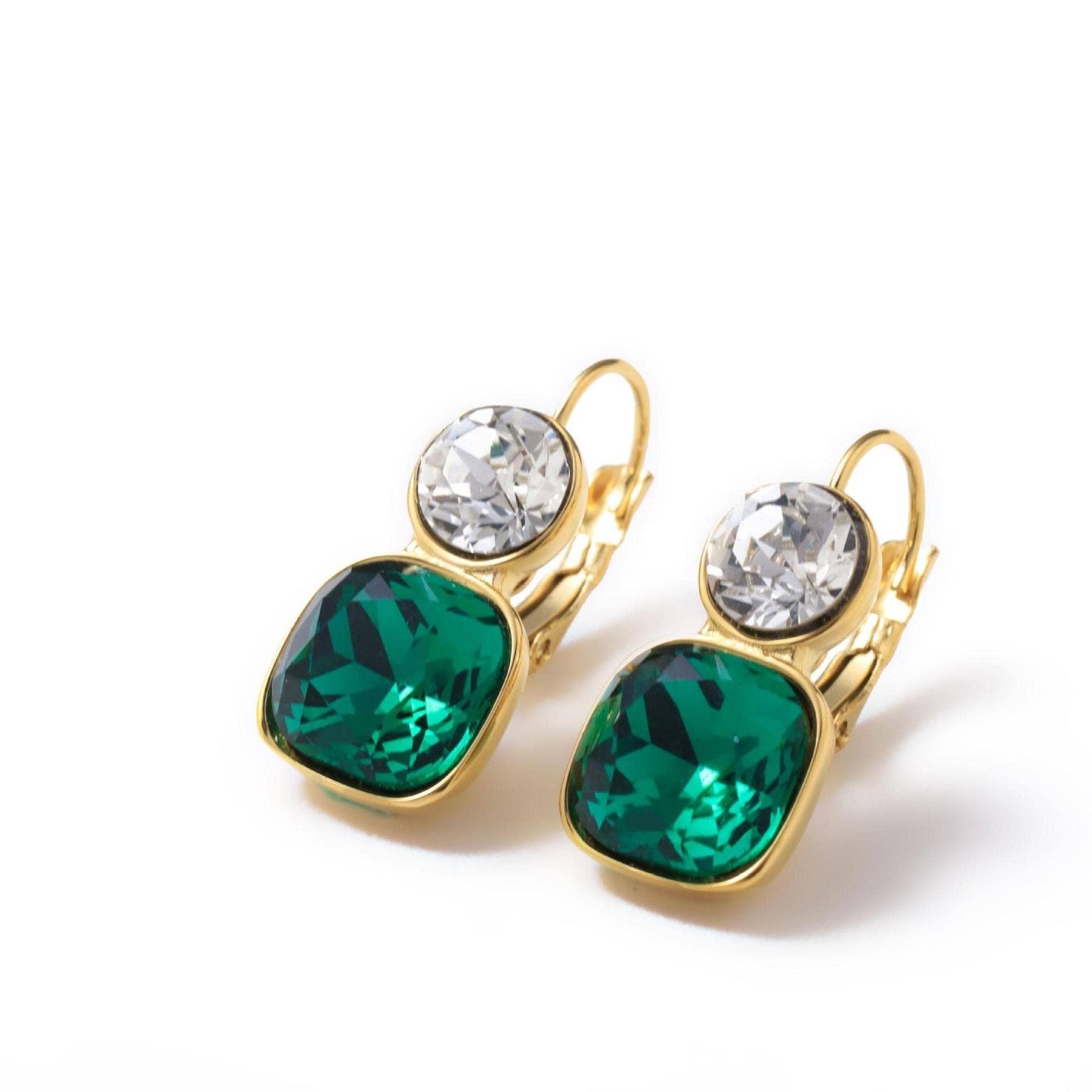 STAINLESS STEEL TARNISH FREE RHINESTONE EARRINGS