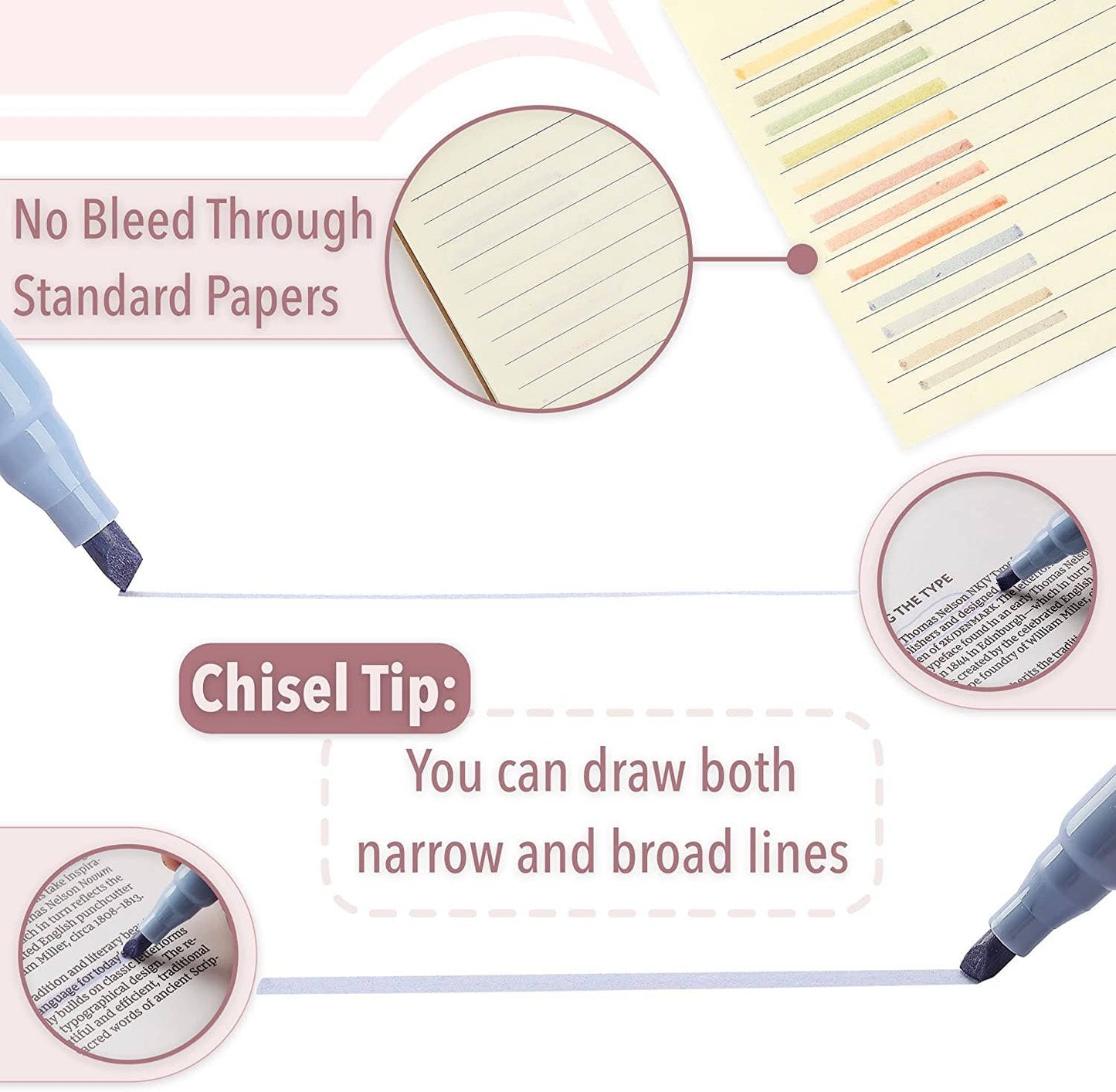 Morandi Highlighters 12 Pack Chisel Tip