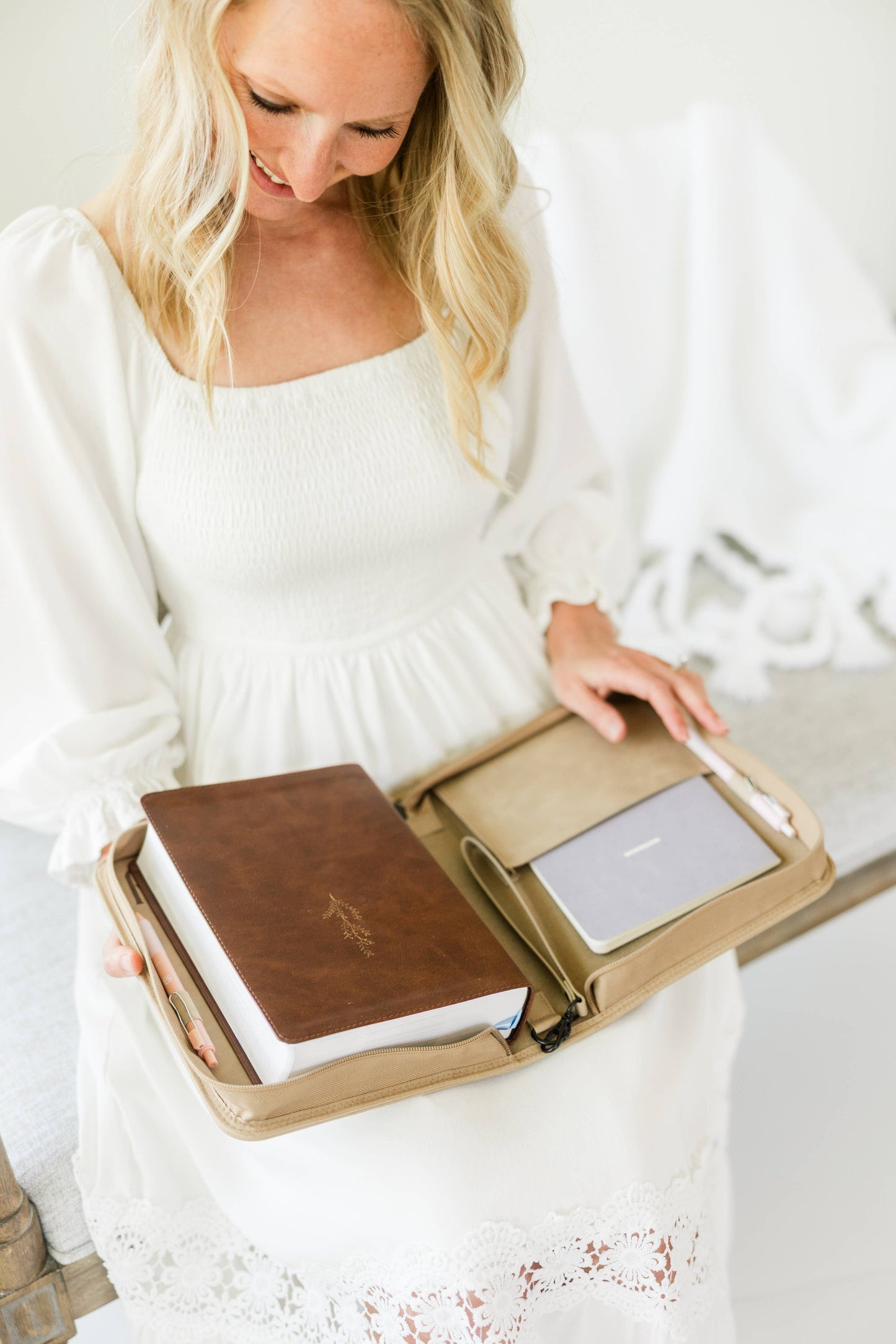 Debossed Floral Bible Cover