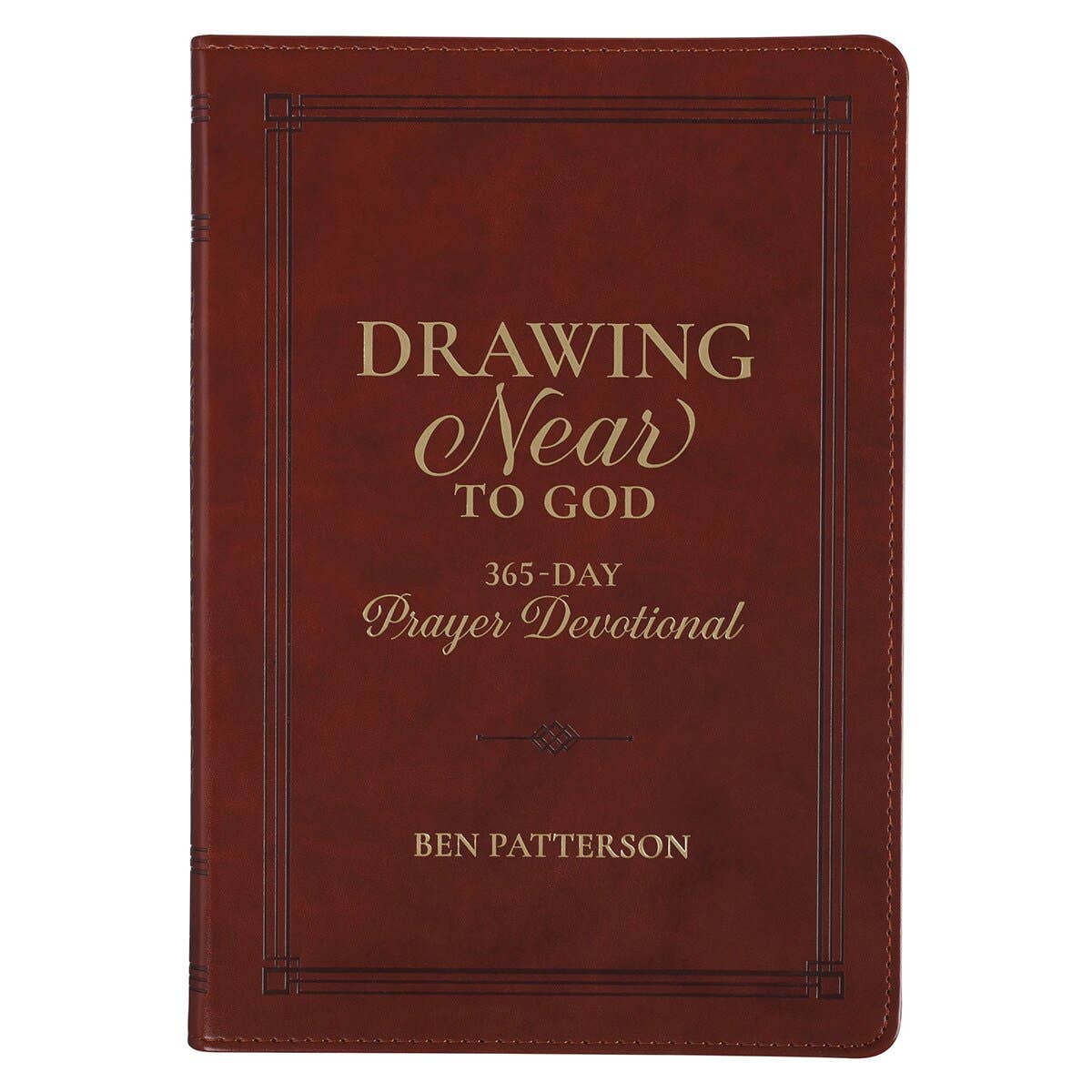 Devotional Drawing Near to God Brown Faux Leather