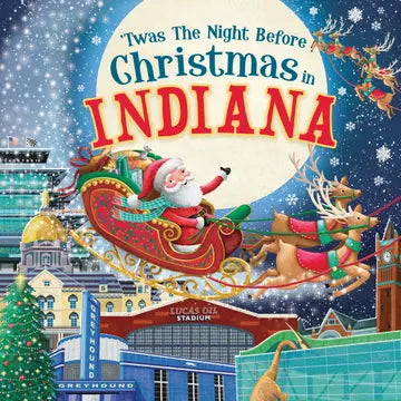 Twas The Night Before Christmas in Indiana Kids Book