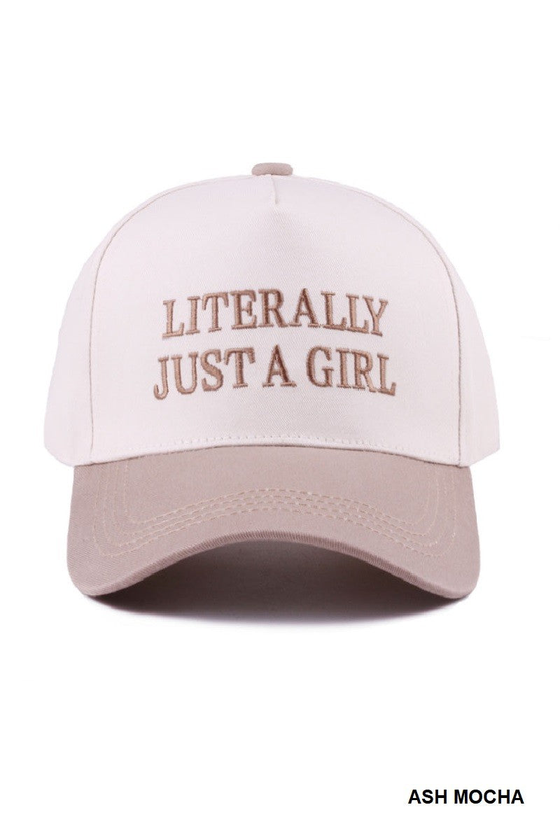 Ash Mocha Just A Girl Cap