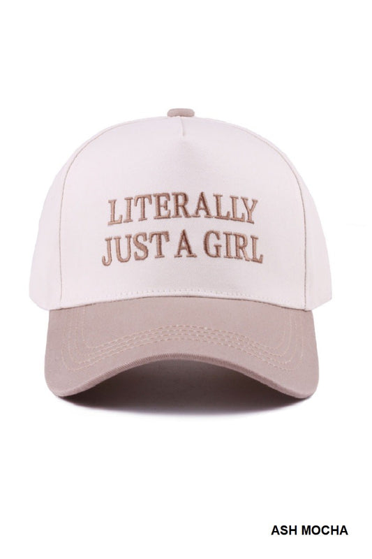 Ash Mocha Just A Girl Cap