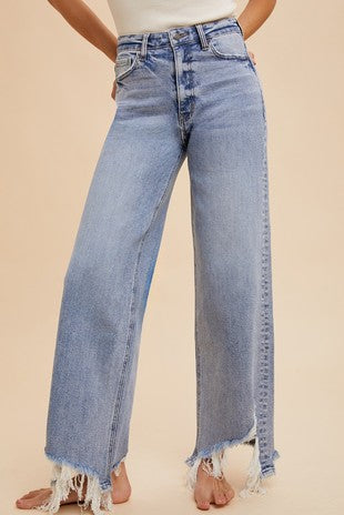 Light Wash Straight Jeans
