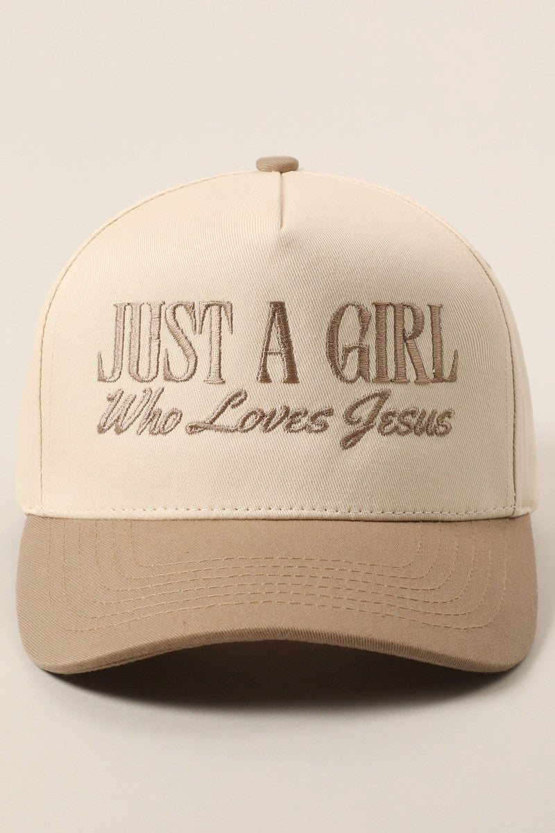 Just A Girl Who Loves Jesus Trucker Hat