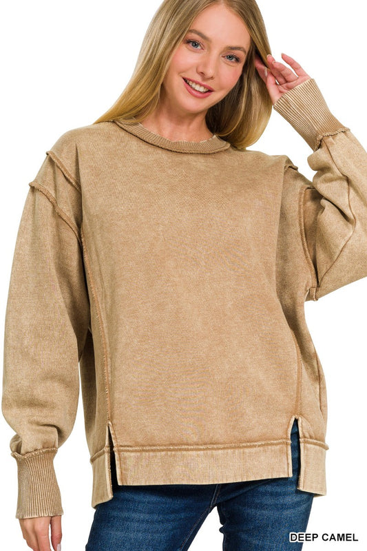 Camel Fleece Sweatshirt