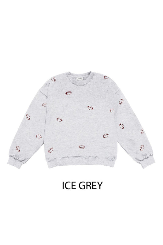 Grey Football Gameday Sweatshirt