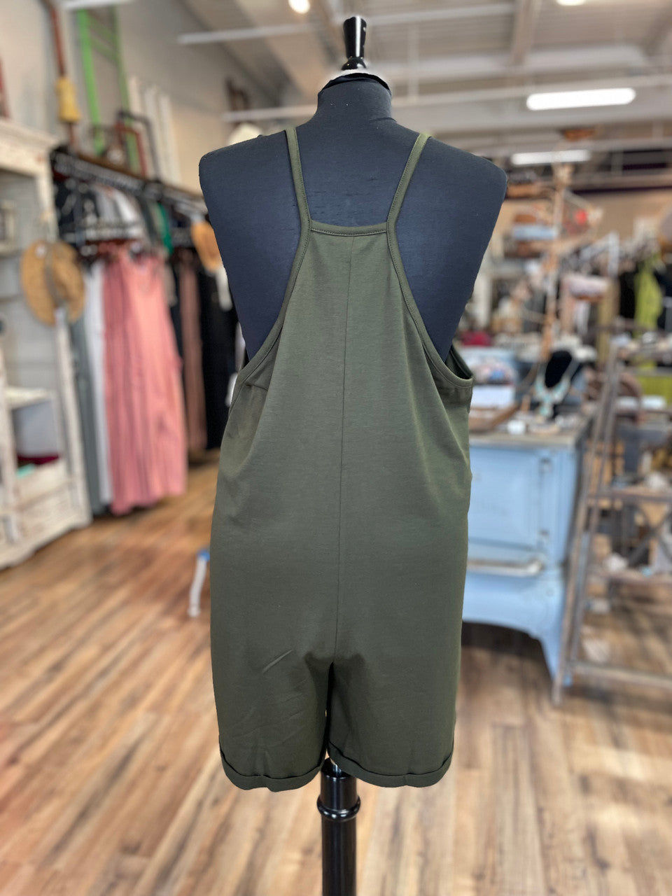 Olive Terry Romper