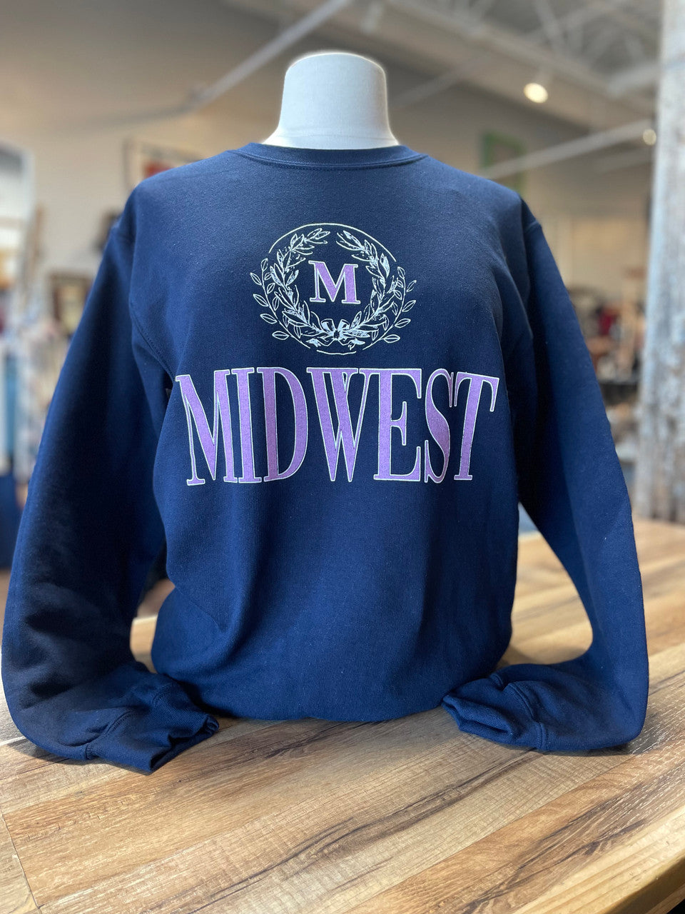 Navy Midwest Graphic Sweatshirt
