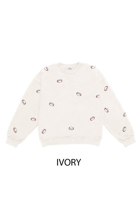 Ivory Football Gameday Sweatshirt