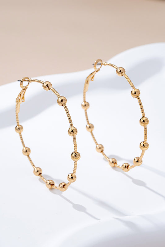 Josslyn Beaded Ball Hoops
