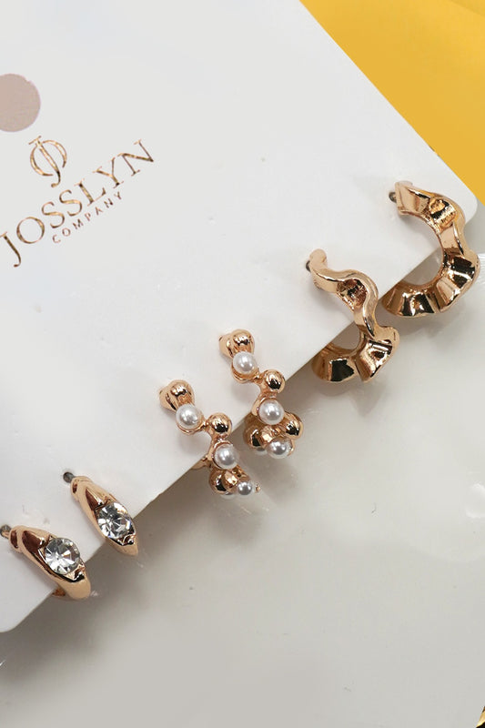 Josslyn Classic Pearl Diamond Trio