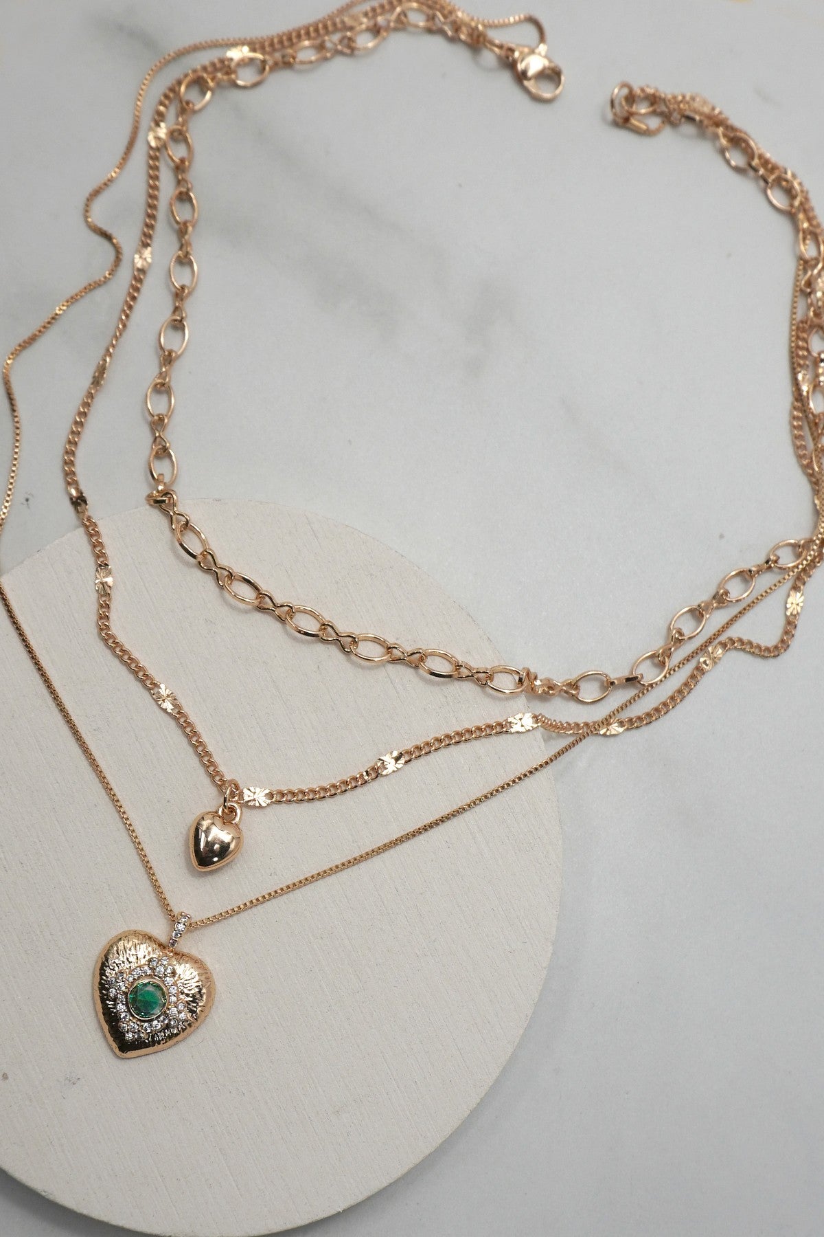 Josslyn Gemstone Heart Necklace