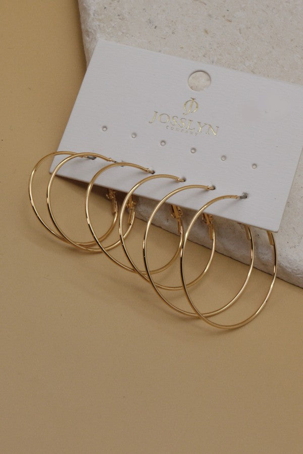 Josslyn Basic Trio Hoop