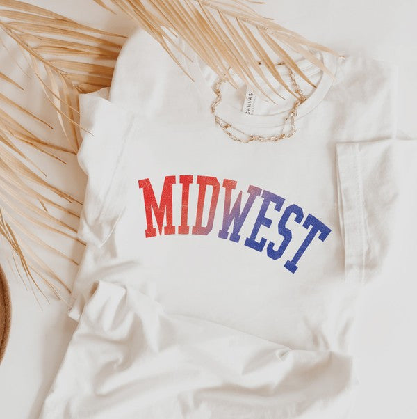 Red and Blue Midwest Tee