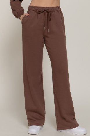 Tan Straight Leg Sweatpants