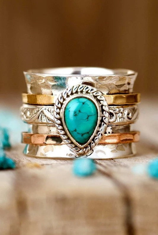 Teardrop stacked ring