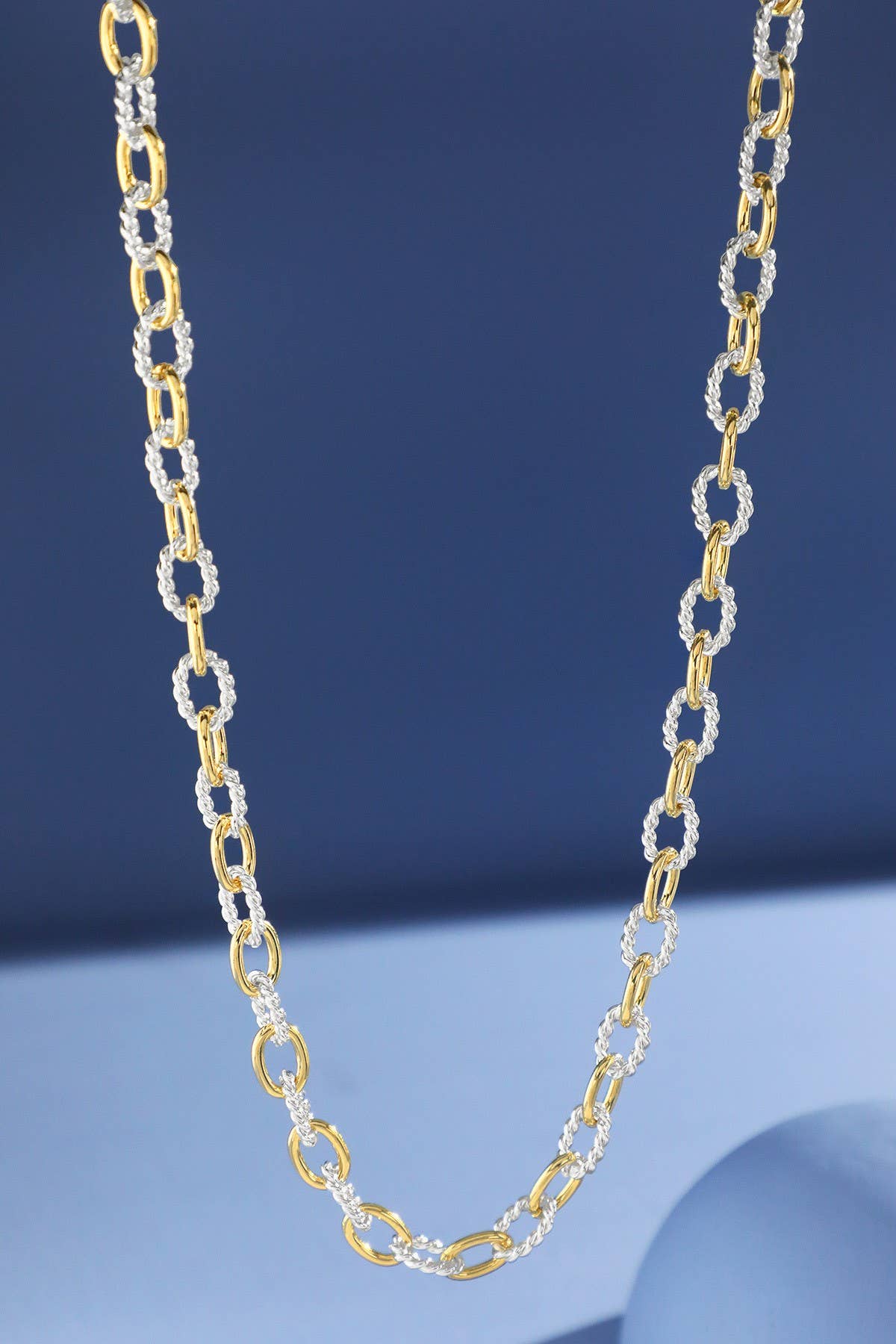 Two-Tone Chain Necklace
