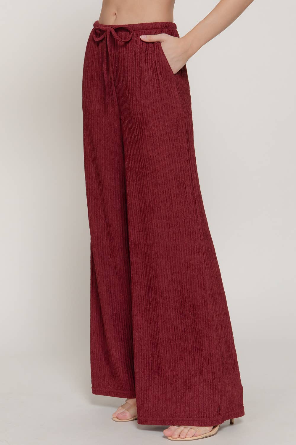Crinkle Pants Wine