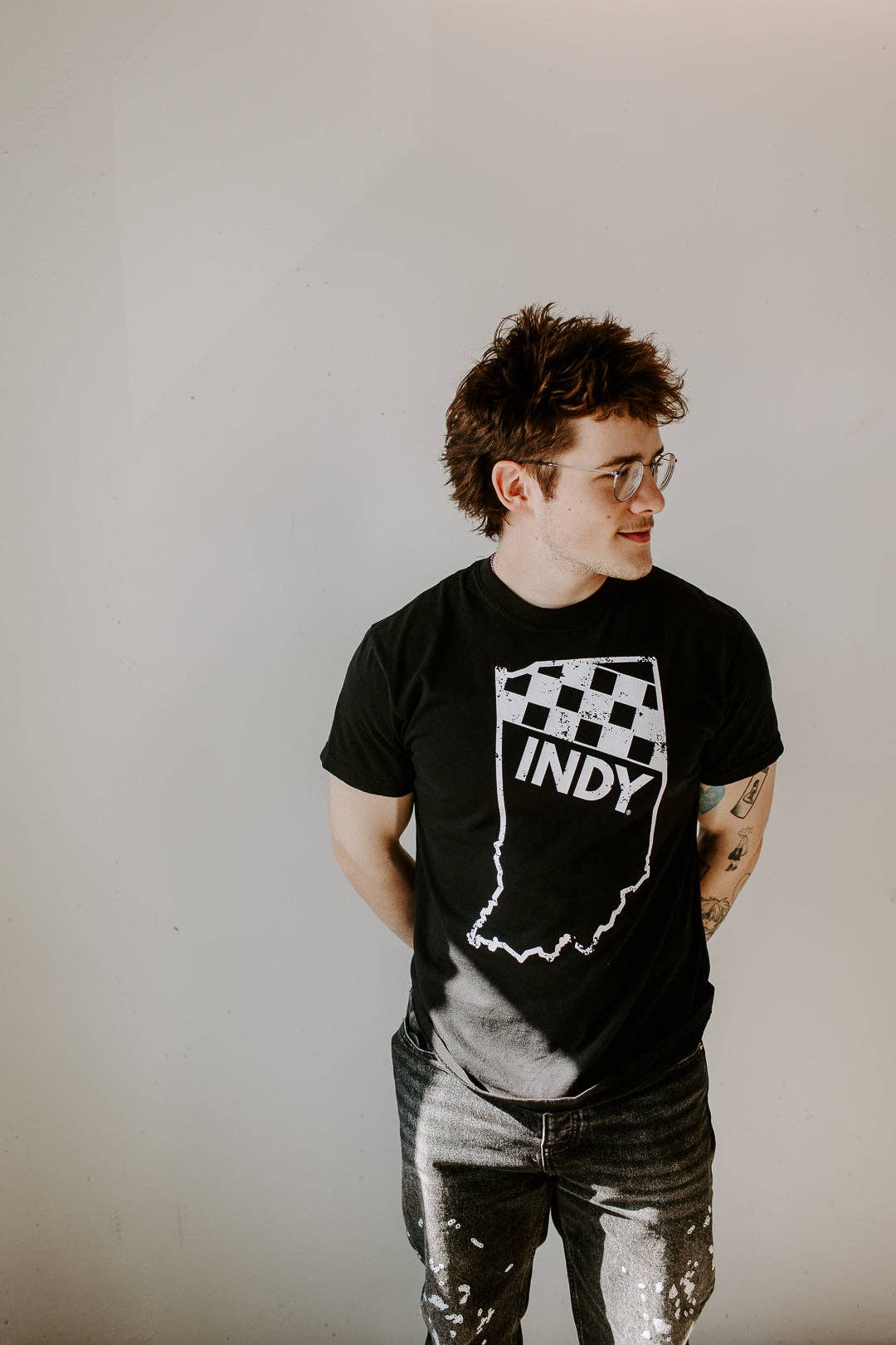 Unisex Indy Race Tee - Vintage Vibes