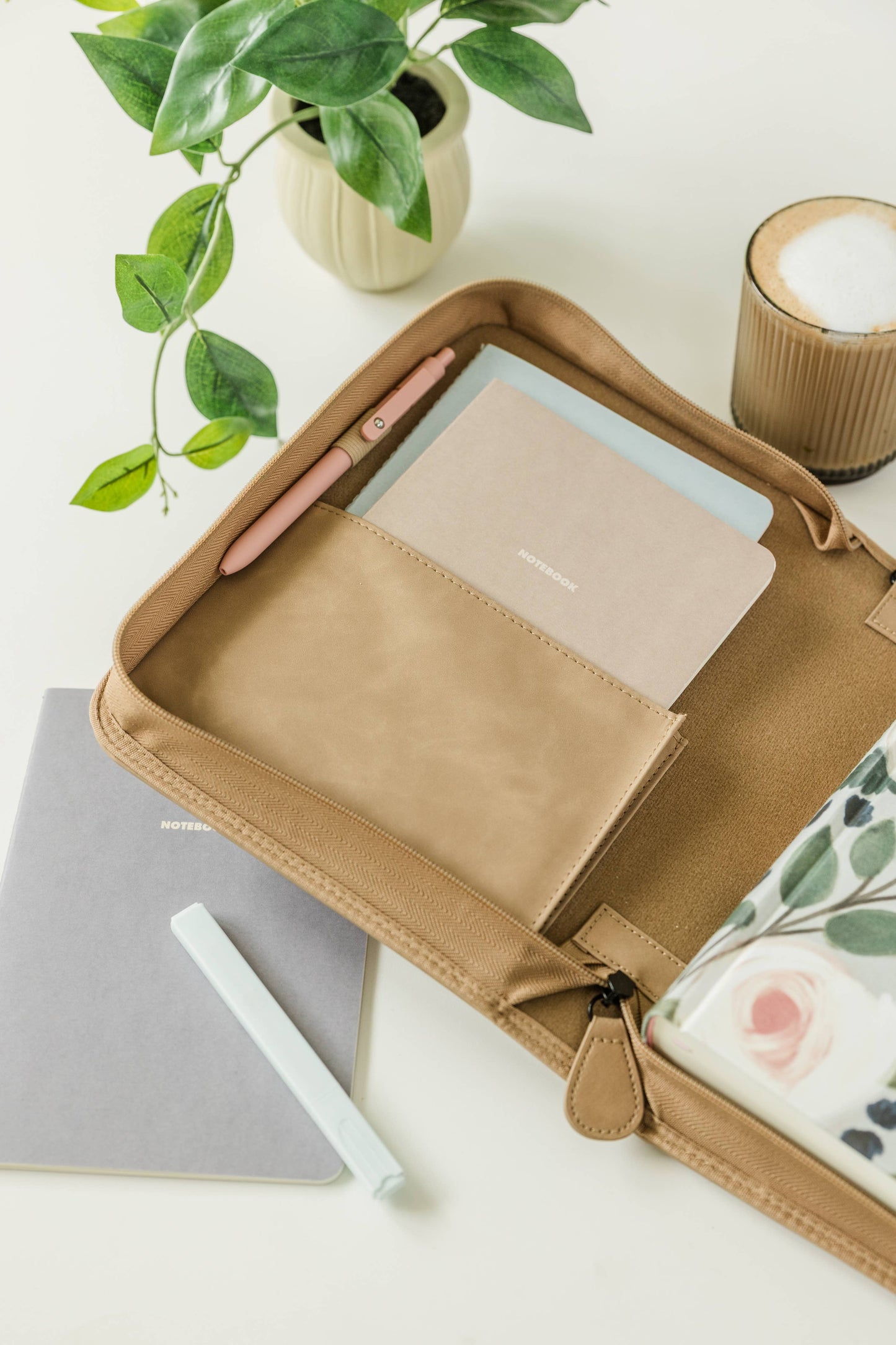 Bible Cover, Vegan Leather Bible Case, Trio Floral