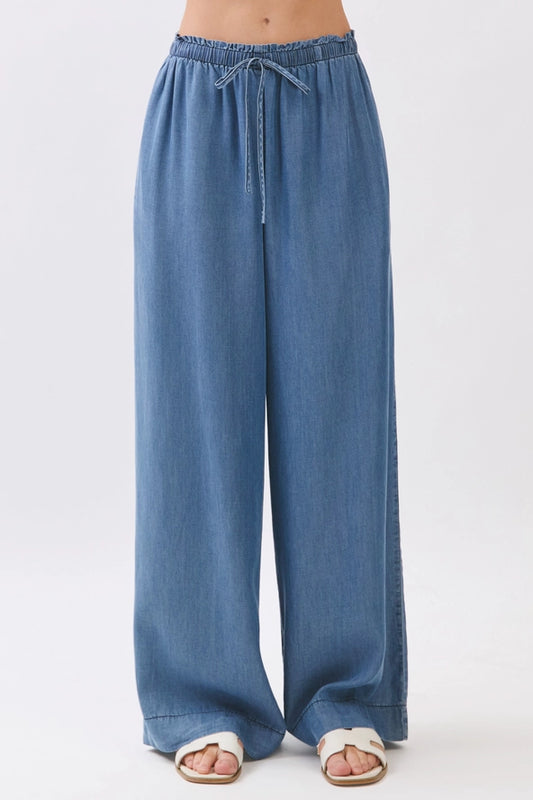 Tencel Wide Leg Pants