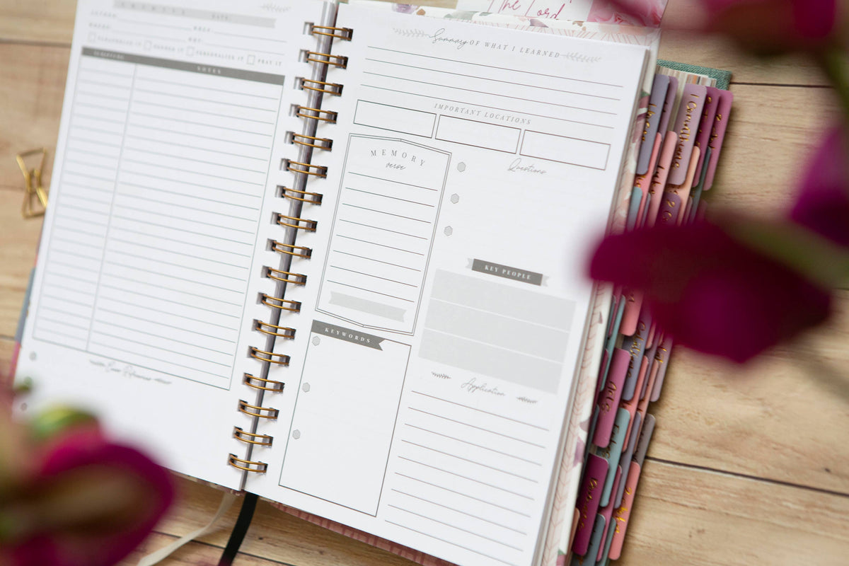 Bible Study Journal for Women | Verse Mapping Journal 