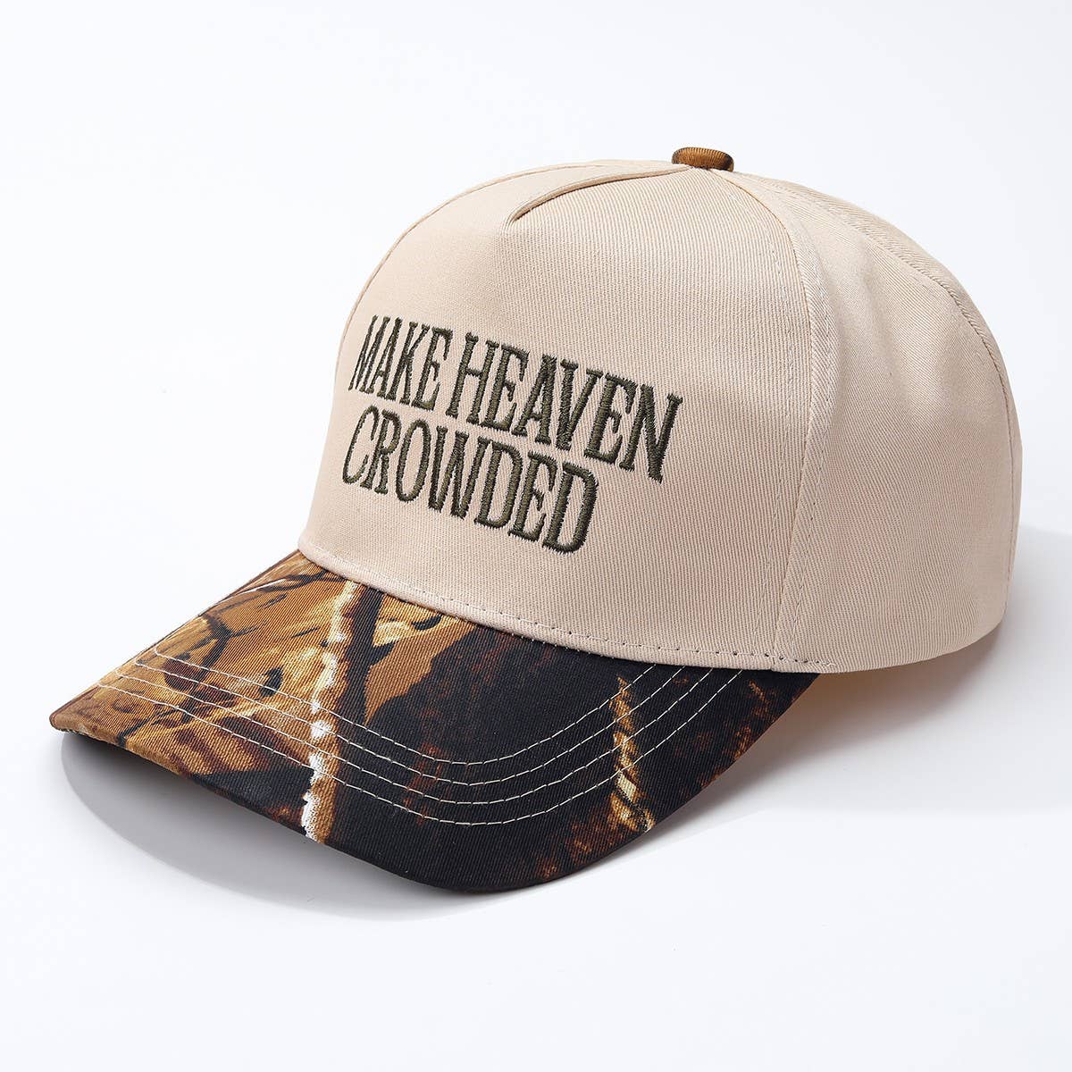 MAKE HEAVEN CROWDED BASEBALL CAP | Full Camo