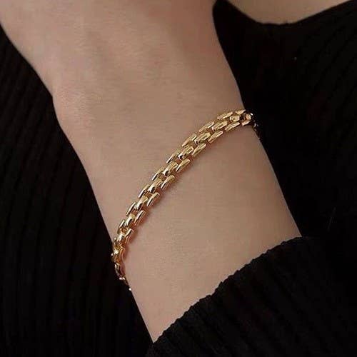 18K STAINLESS STEEL TARNISH FREE CUBAN BRACELET