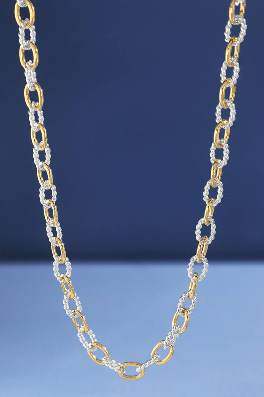 Two-Tone Chain Necklace