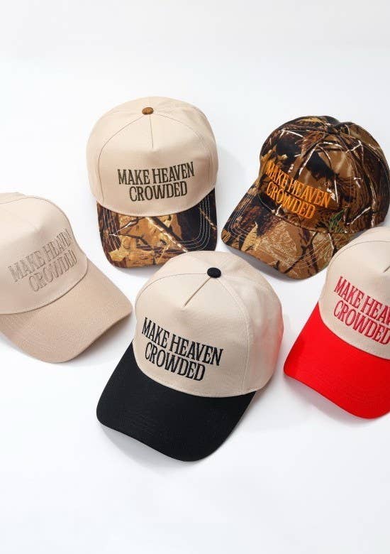 MAKE HEAVEN CROWDED BASEBALL CAP | Full Camo