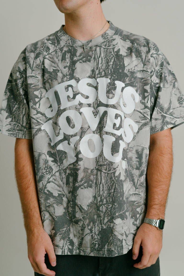LMTD || Heavyweight "Midnight Oak" Camo Tee || Oversized