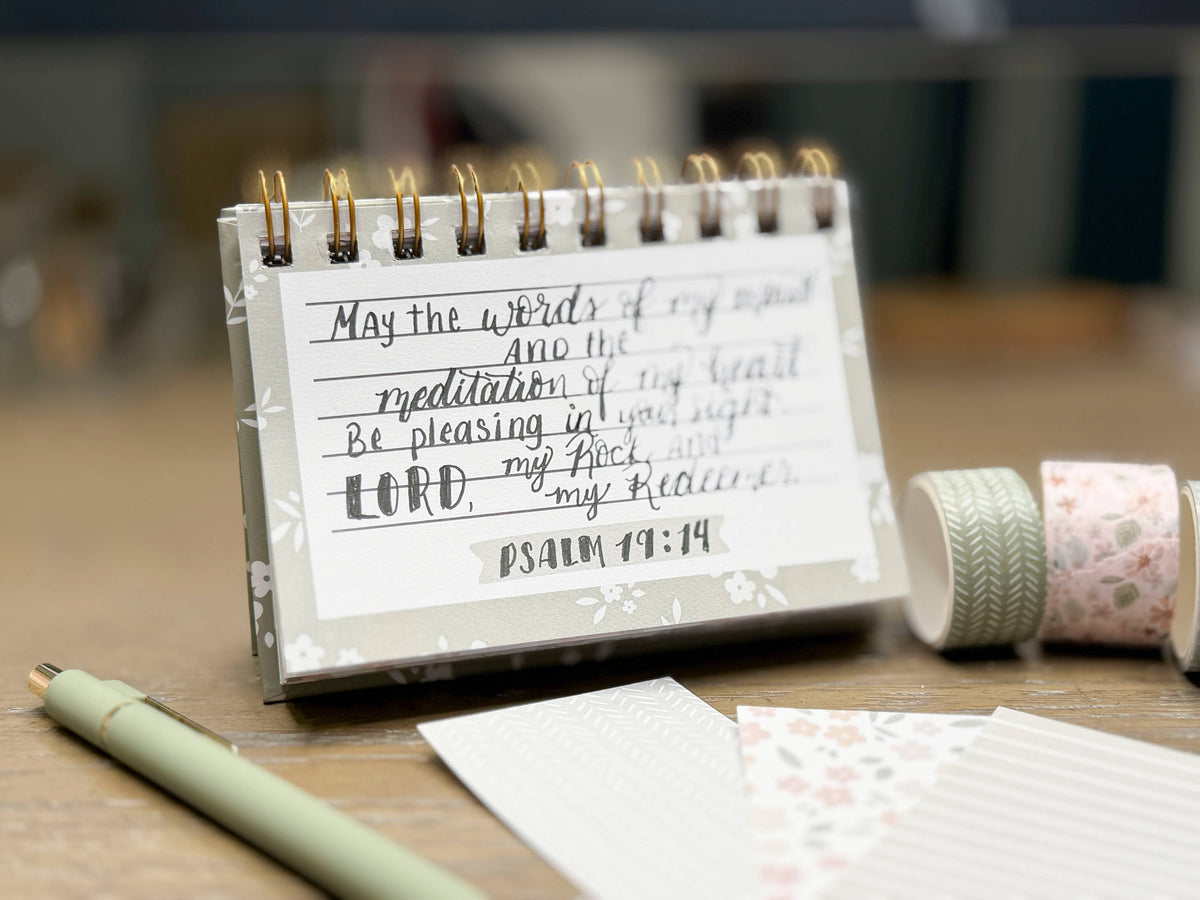 Plaid Scripture Verse Memory Journal