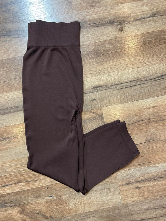 Capri Length Leggings Brown