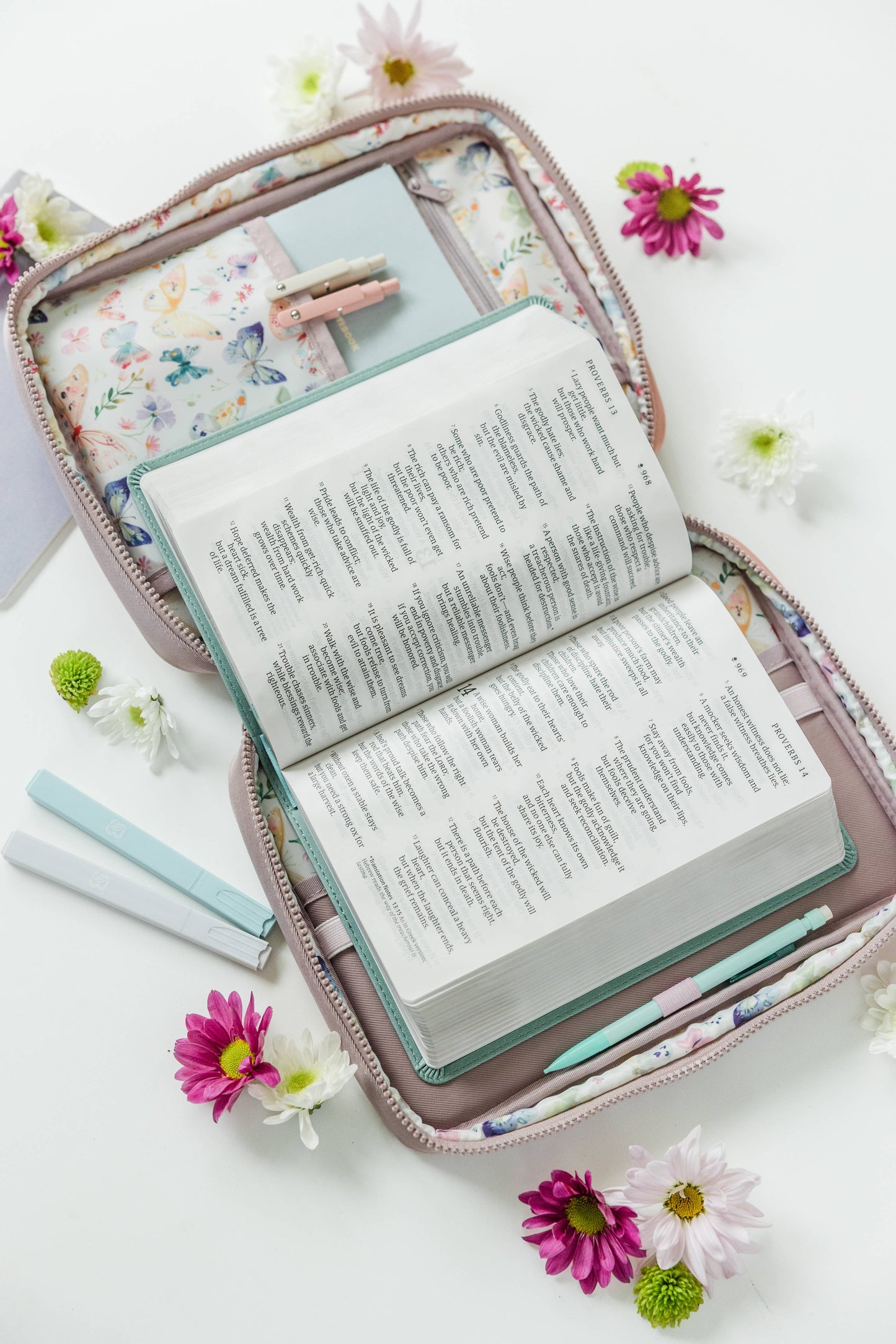 GIRL Kid Bible Case Color-block, A New Creation Bible Cover